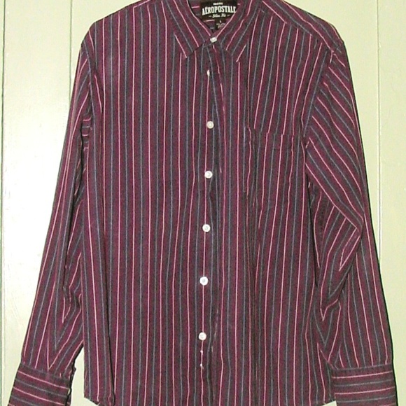 ORIGINAL AEROPOSTALE Slim Fit shirt sz.L - Picture 1 of 3